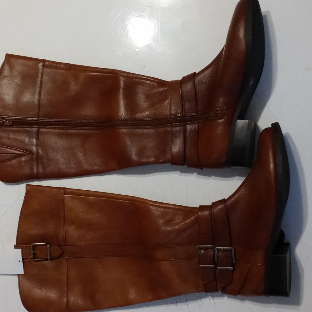 INC cognac brown boots